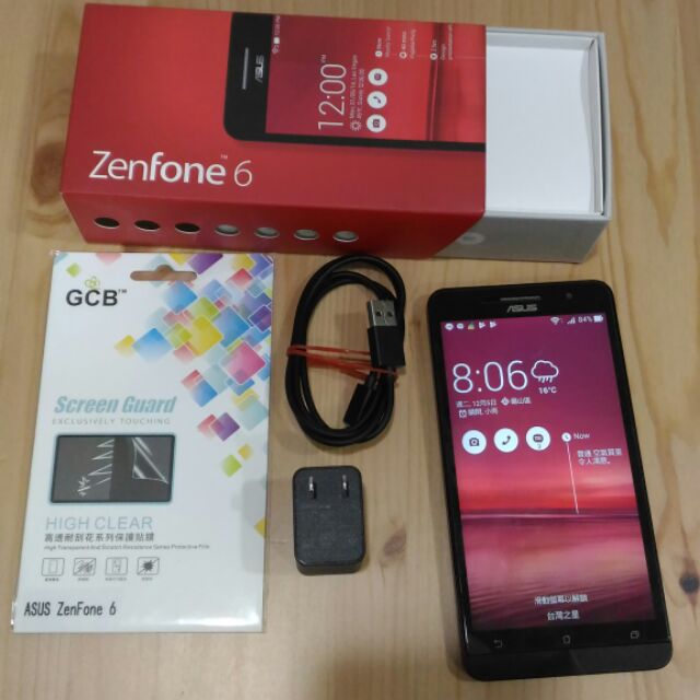 [手機] 華碩asus zenfone6(zf6)A600CG 紅色6吋雙卡便宜孝親機首選 2G/16G