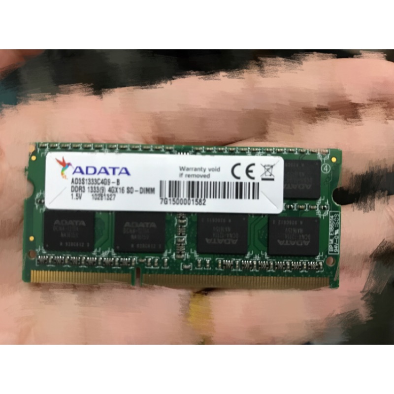 筆電記憶卡威剛DDR3 1333 4G