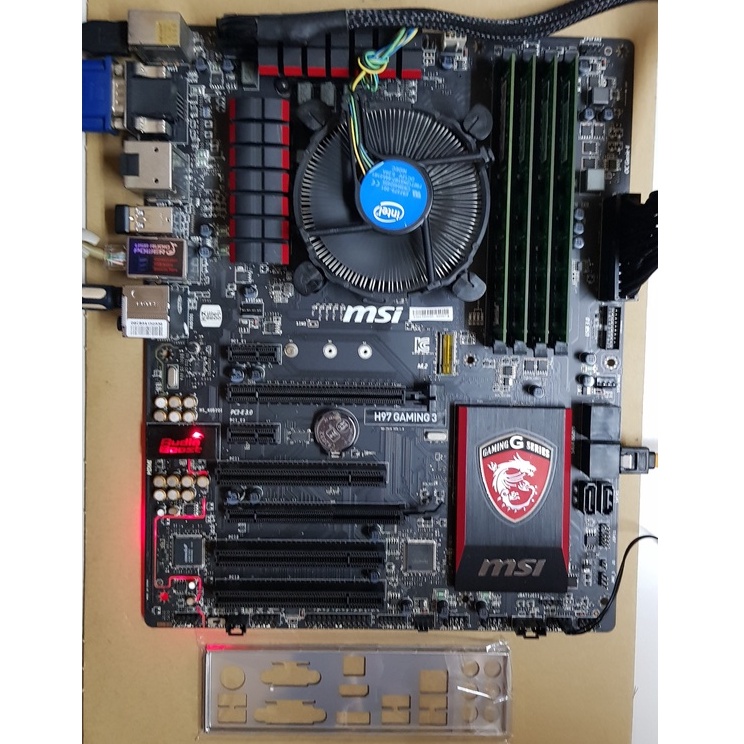 微星 MSI H97 GAMING 3 1150 腳位 M.2 主機板 附擋板