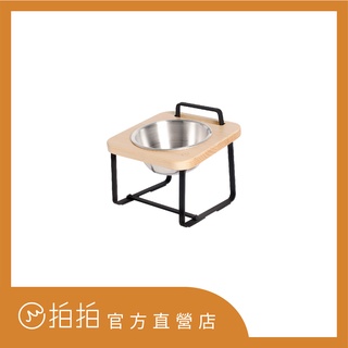 拍拍｜原木寵物託高碗架 XS/楓木色｜paipaipets｜寵物碗 貓狗通用 碗架 架高碗 貓碗 狗碗 寵物餐具