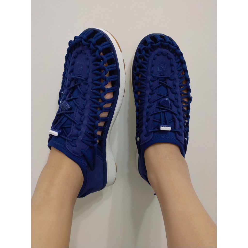 【9成新】美國代購 KEEN 編織涼鞋 KEEN童鞋 藍 US4 22.5cm (附鞋盒)