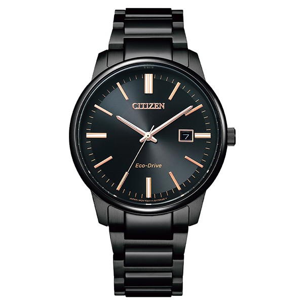 【CITIZEN星辰】光動能 PAIR 對錶 日期 光動能 鋼錶帶男錶 BM7527-89E 黑 39mm 台南 時代
