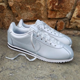 ＂樂菲斯＂全新正品 Nike Cortez GS Metallic Platinum 銀 白 皮革 859569-002