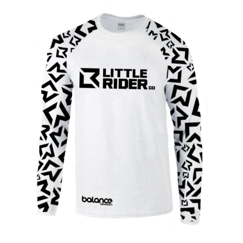 Little Rider Jersey - BMX兒童越野滑步車衣（白色）Age 4現貨