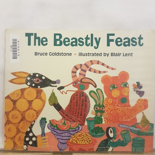 二手書📗英文繪本The Beastly Feast//Blair Lent//學齡前