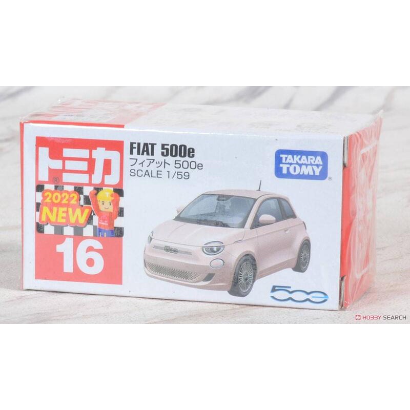 郁峰模型 ~ TOMICA 小汽車 #016 FIAT 500e 一般&amp;初回版 ( 兩台一組 )