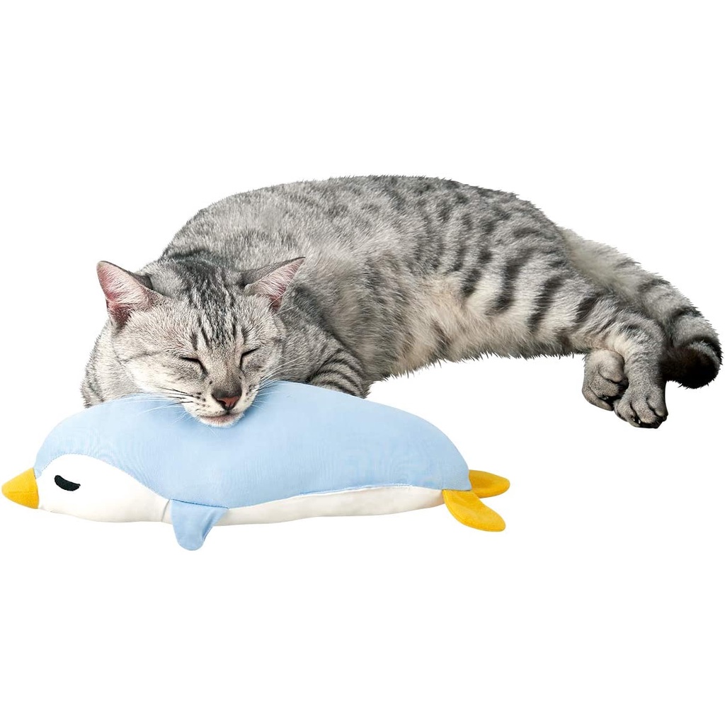 日本 Petio 派地奧 夏天降溫 涼感抱枕 企鵝 貓 紓壓 玩具 娃娃(現貨)