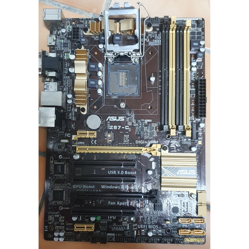 主機板 ASUS Z87-C +CPU I7-4770K  損壞品  報帳用  損壞品 限mylotto下標