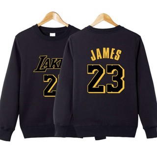 💖詹皇LeBron James詹姆士詹姆斯長袖純棉T恤上衛衣💖NBA球衣湖人隊運動圓領棉T衣服大學T男T女籃球衣A859