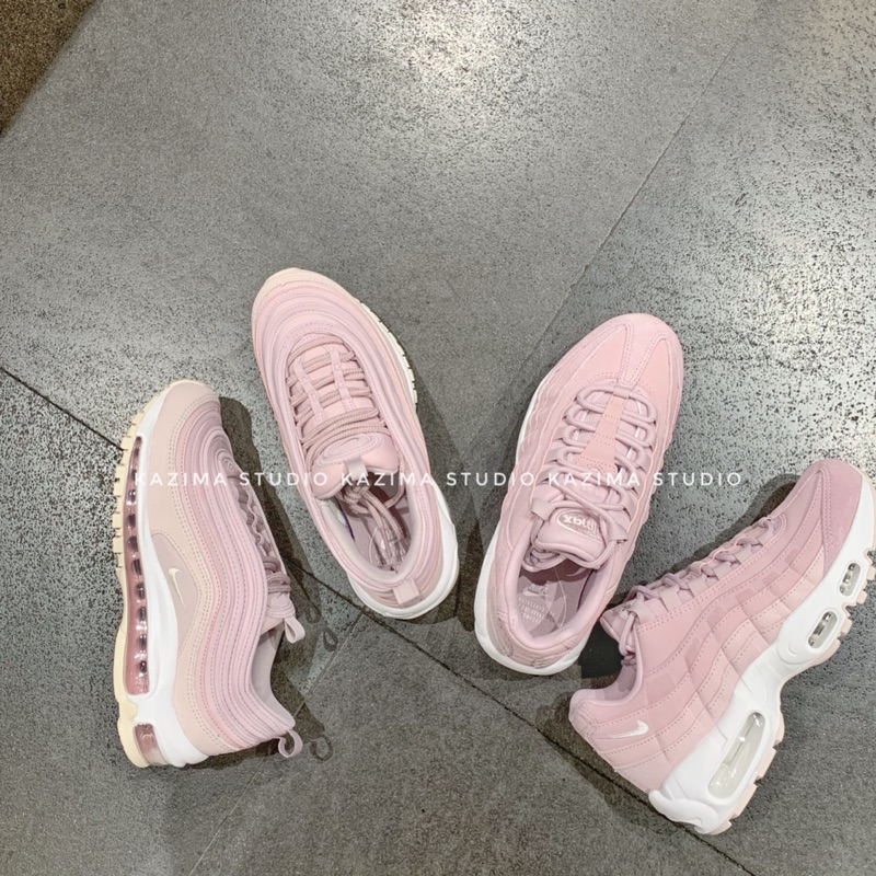 Kazima Nike Air Max 95 97 粉 粉色 粉紅 粉紅色 麂皮 老爹鞋