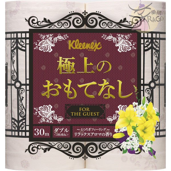 Kleenex 舒潔 雙層滾筒式衛生紙 4捲入 極致款待-舒緩香氛 【樂購RAGO】 日本製