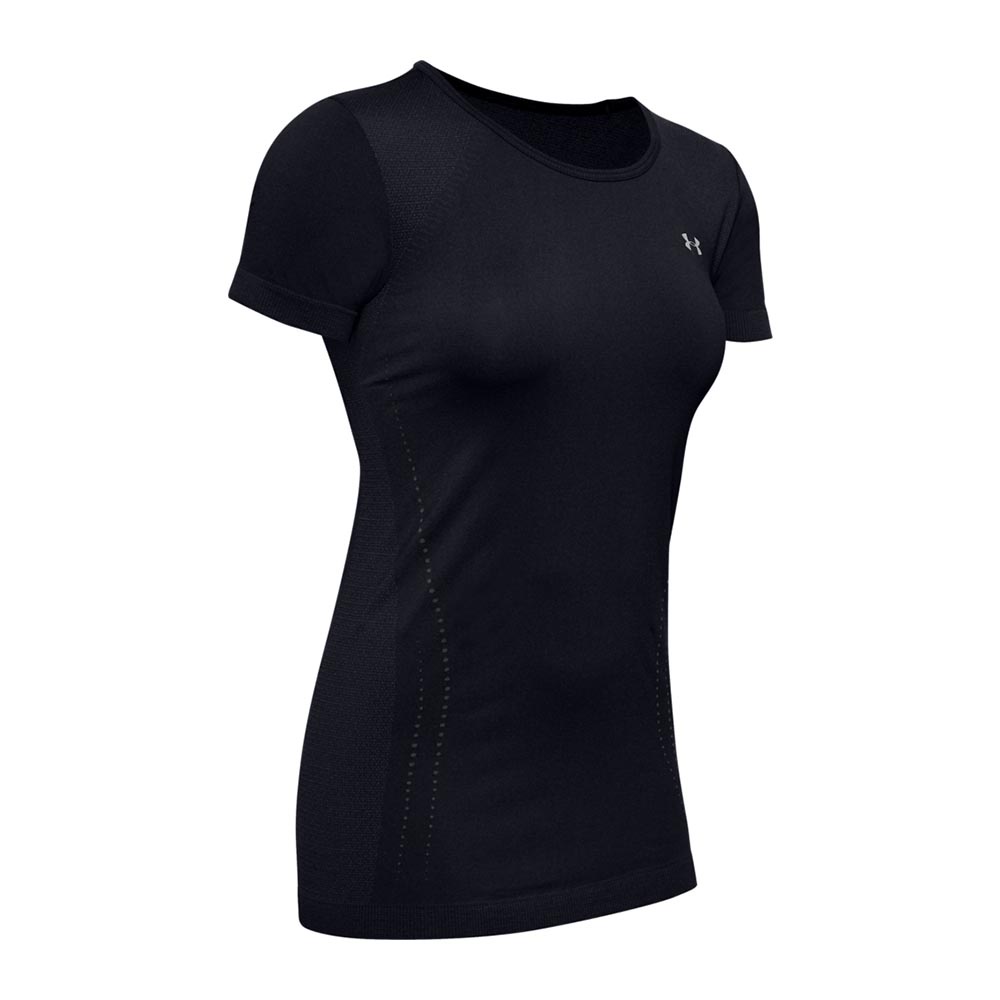 Under Armour 女 Vanish Seamless 短袖上衣 黑 1351604-001