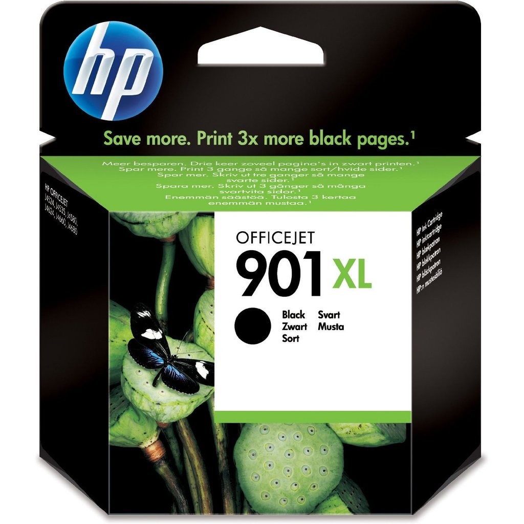 HP No.901XL(CC654AA) 黑色墨水匣(彩色原廠500,超值組合1100起，2022年黑XL1250元)