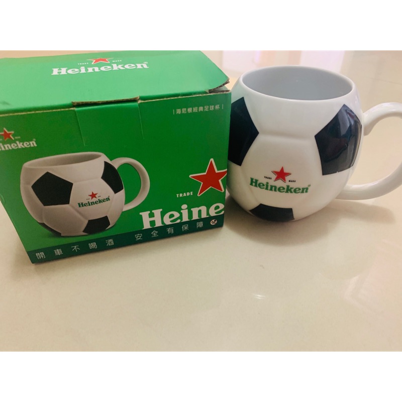 海尼根經典足球杯 海尼根馬克杯 Heineken