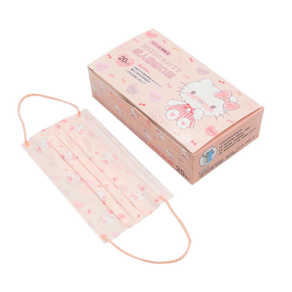 【三麗鷗 Hello Kitty】平面醫療口罩 (20入盒) 多款花色 醫療口罩 新上市