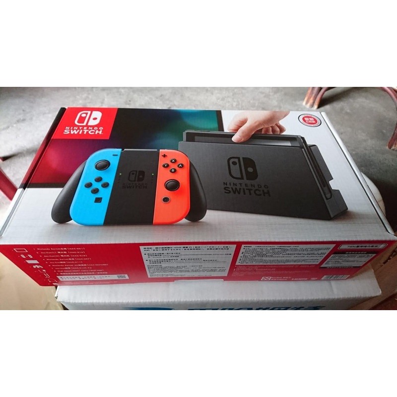 switch 紅藍機 電力加強版已拆封 現貨 Nintendo 中文版 台灣公司貨 含良值三代搖桿