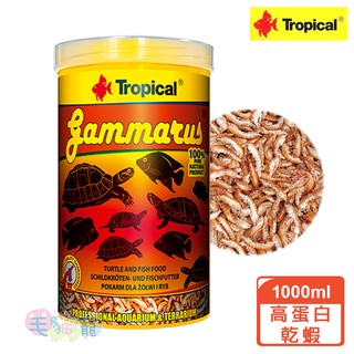 【Tropical】德比克高蛋白乾蝦 1000ml 兩棲爬蟲 海水魚 大型魚 毛貓寵