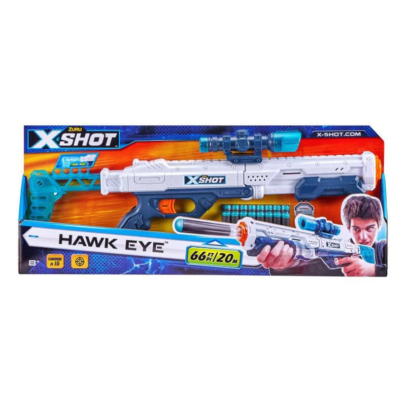 【MRW】X-SHOT HAWK EYE 鷹眼射手 NERF 子彈可用 軟彈槍 安全子彈 泡棉子彈 狙擊之王