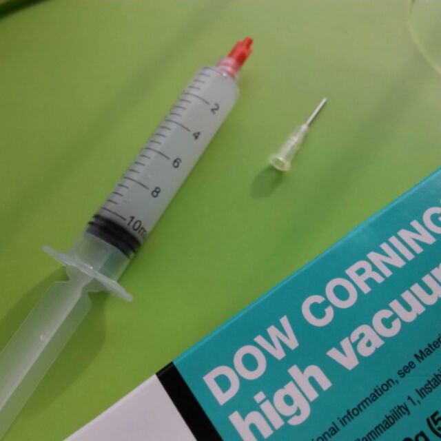 螺紋口針筒分裝 10公克 道康寧 HVG 真空膏  高真空膏 擠奶器 雲台 O-ring 密封 潤滑 附平口針