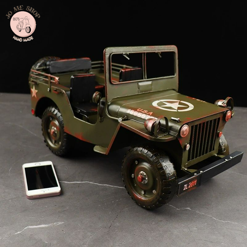 🎁🛍️禮物🚙威利斯 威利吉普車 Willys MB 吉普車模型 GPW 復古藝品 JEEP 二戰軍車擺件 收藏 開店