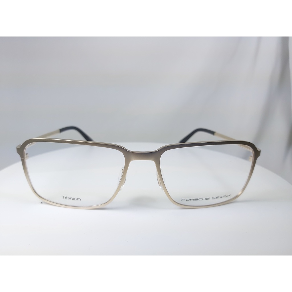 『逢甲眼鏡』PORSCHE DESIGN鏡框 全新正品 質感金方框 純鈦材質 極輕舒適【P8293 C】