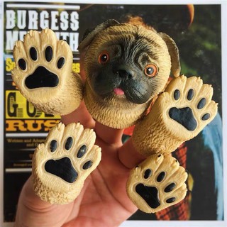 超可愛🐶 Archie Mcphee 沙皮狗 軟膠 指偶 手指玩具 公仔