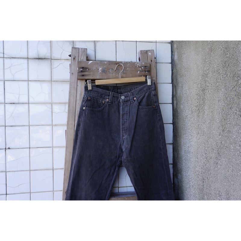 W29 深灰 501 黑色 美國製 1995年製 Levis 高磅 色落 Levi's 二手褲