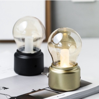臺灣現貨 復古燈泡燈 夜燈 復古LED燈泡燈 充電usb小夜燈 床頭氛圍燈 英倫燈泡燈 充電小夜燈 USB床頭燈