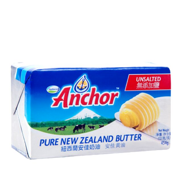 【幸福烘焙材料】紐西蘭 安佳 Anchor 無鹽奶油  磅裝 454g