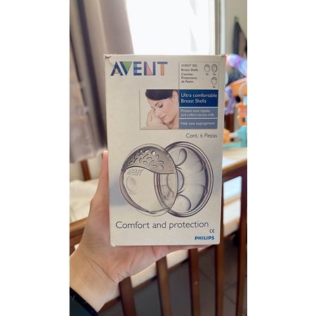 新安怡 PHILIPS AVENT 超舒柔矽膠胸部保護罩《集乳罩》共含2底4罩/6pcs