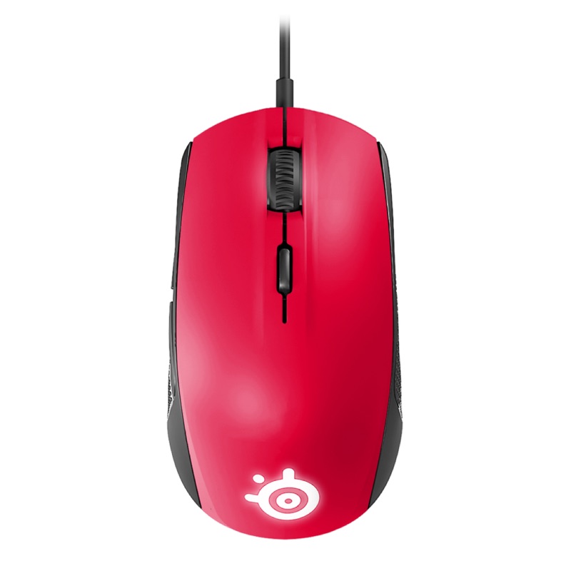 SteelSeries  Rival 100 滑鼠(紅) / QcK Mini 滑鼠墊(黑)