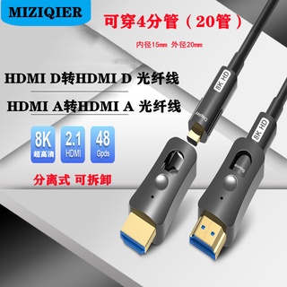HDMI 2.1 8K高清線，協會認證，分離式hdmi光纖線，AOC 8K@60HZ 4K@120HZ 工程預埋/穿管等 #8