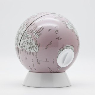 【SkyGlobe】5吋白鐵底座存錢筒地球儀(英文版) - 共3色《泡泡生活》