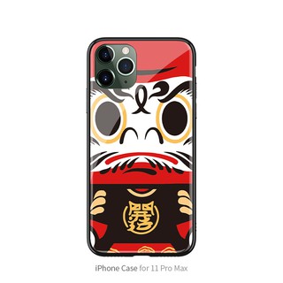 新年手機殼免運日系開運達摩蘋果x手機殼xr玻璃紅色iphone 8plus保護套鼠年11pro新年本命年xs Ma 蝦皮購物