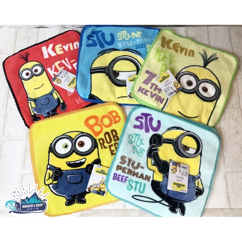 日本直購小小兵minions 手帕毛巾 蝦皮購物