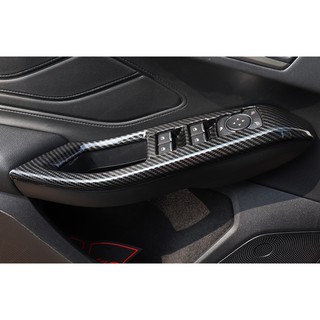 ~歐力斯~福特 FORD 19-24年 MK4 FOCUS 玻璃開關飾板 升窗開關 車門開關面板 升降開關面板 碳纖維紋