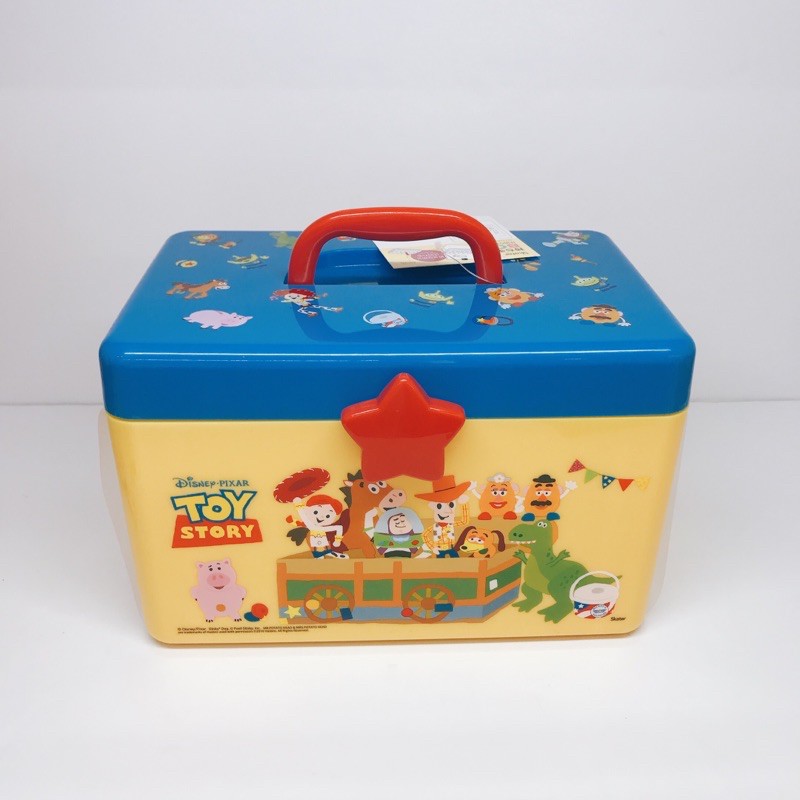 玩具總動員 迪士尼 收納盒 收納 可愛 玩具箱 收納箱 日本 TOY 胡迪 巴斯 禮物 塑膠盒