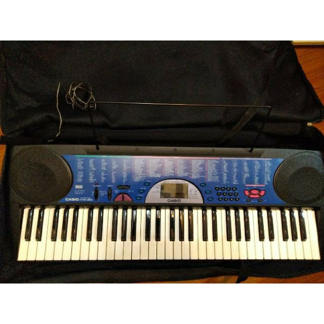 卡西歐CASIO CTK451 61鍵電子琴附琴譜可攜背袋| 蝦皮購物