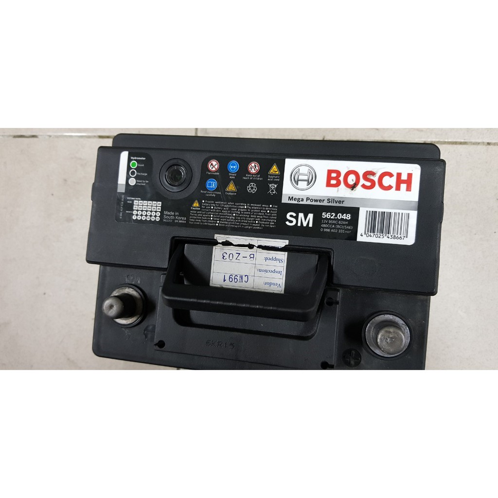(二手中古電池) 博士 Bosch 562048 銀合金汽車電池 數值漂亮，品項優 同56220 56214歐系車專用