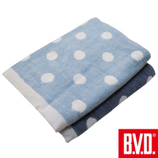 BVD 圓點浴巾 台灣製造