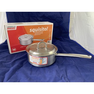 【特賣出清品】牛頭牌 swiss squisito單把湯鍋 18cm 18-10原味湯鍋
