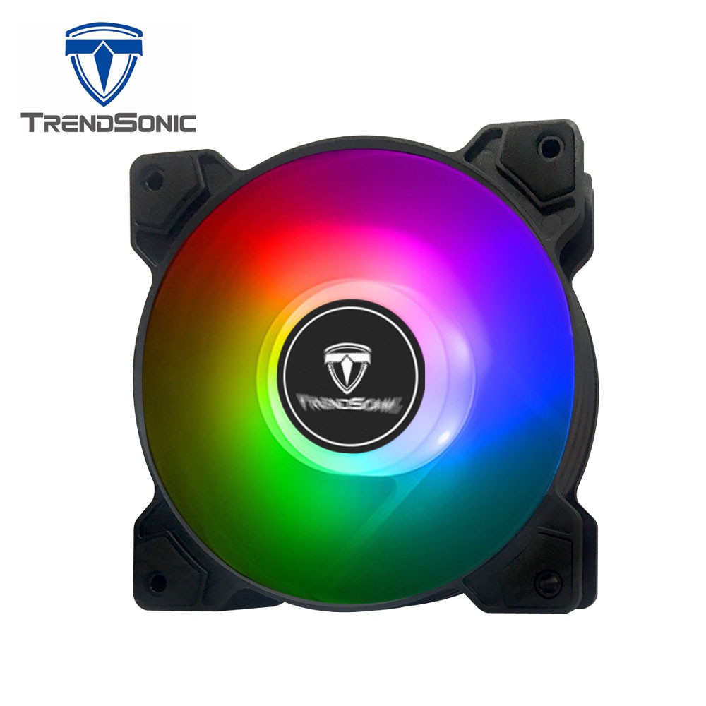 TrendSonic 12公分 5V ARGB 軸心發光幻彩風扇/主機板同步