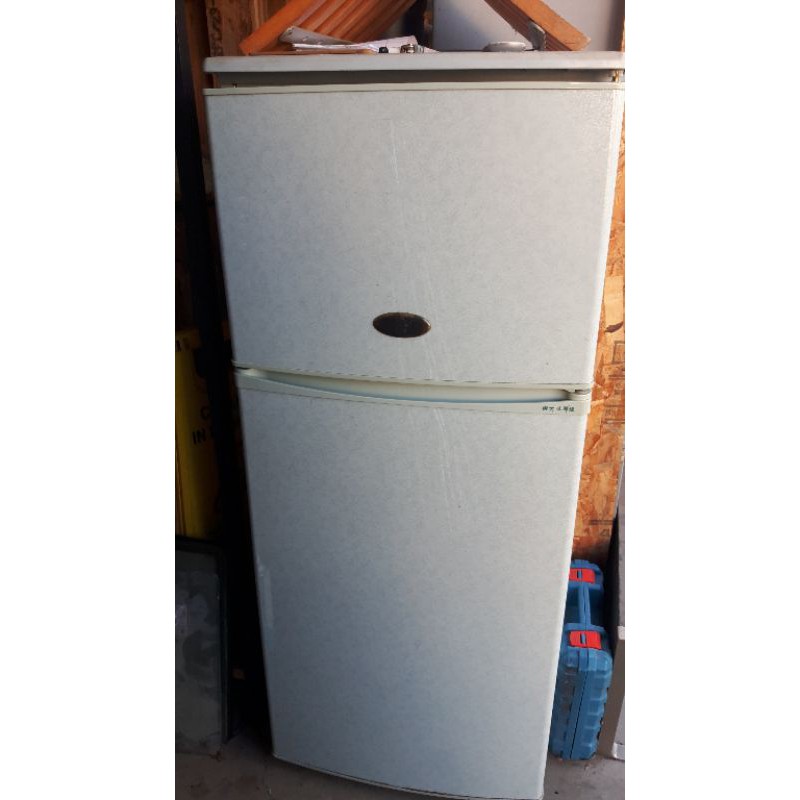 二手東元小鮮綠雙層小冰箱一台3500元物品大限自取