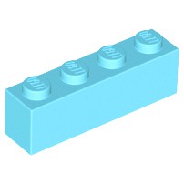 樂高 LEGO 中 天空藍色 1x4 基本 顆粒 基本磚 顆粒磚 3010 6036238 積木 Azure Brick