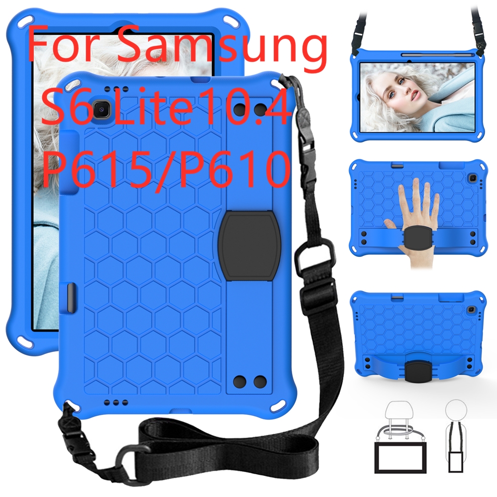 SAMSUNG 三星 Galaxy TAB S6 lite 10.4 (2020) P615/P610 腕帶皮套