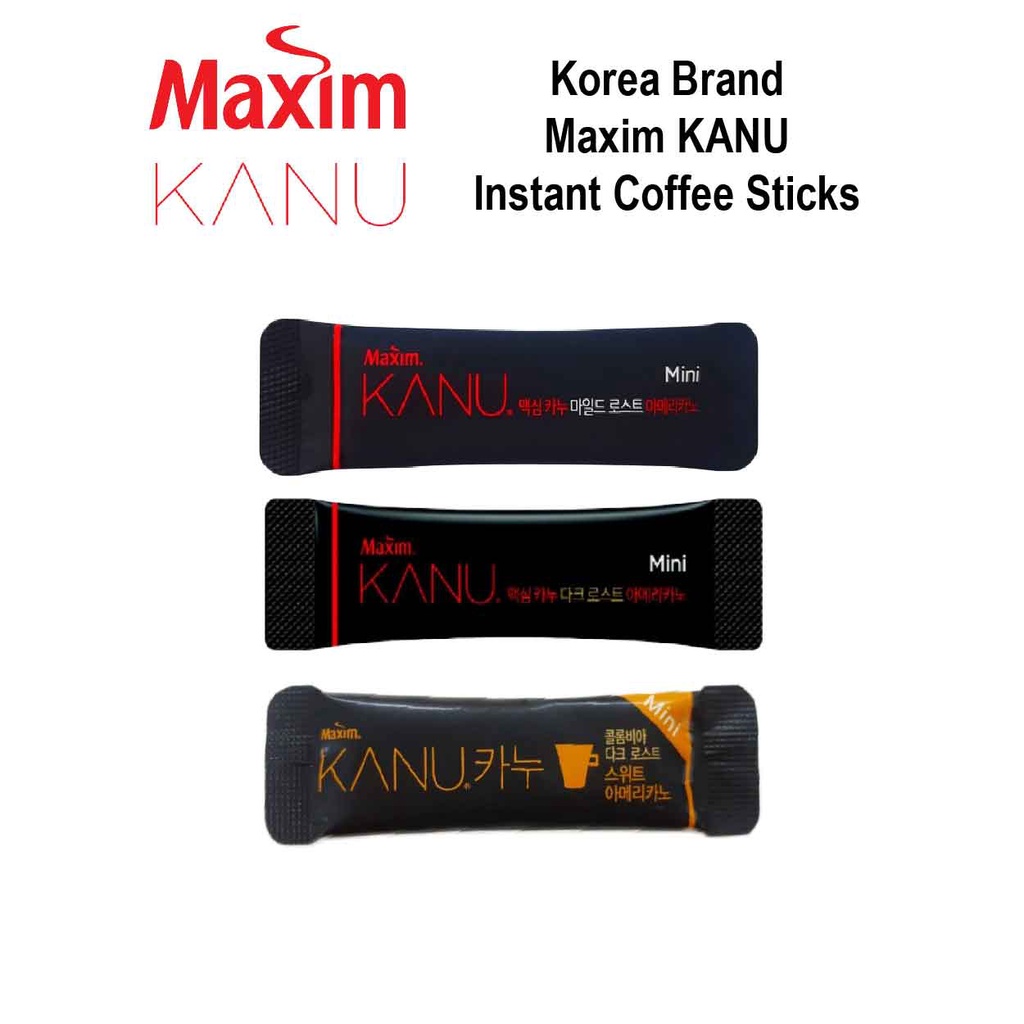 韓國 MAXIM KANU 迷你 深烤美式咖啡/輕度烤美式咖啡 速溶咖啡 黑咖啡