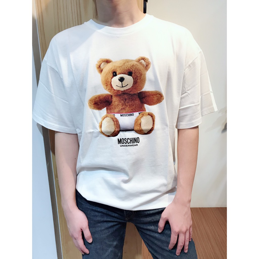 【Ayllon】Moschino (男女可穿) 寬鬆版 尿布熊 短Tee 現貨