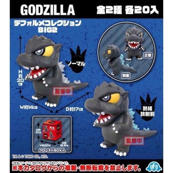 全新現貨 正版 代理版 SK JAPAN 景品 GODZILLA 哥吉拉 Q版 BIG公仔 第2彈