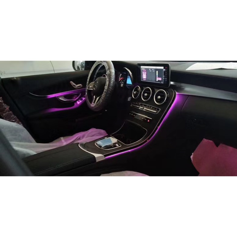 《霍克國際》賓士 Benz W205/GLC C250/C300/C43/C63 64色氣氛燈(全新)
