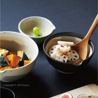 現貨即出💗日本製 美濃燒 手工製 香料 研磨陶缽 研磨缽 搗碎研磨缽 離乳食品 片口 大缽/中缽/小缽 SHIKIKA